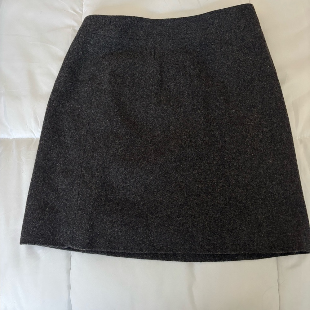 J. Crew Gray Mini Pencil Skirt for Work